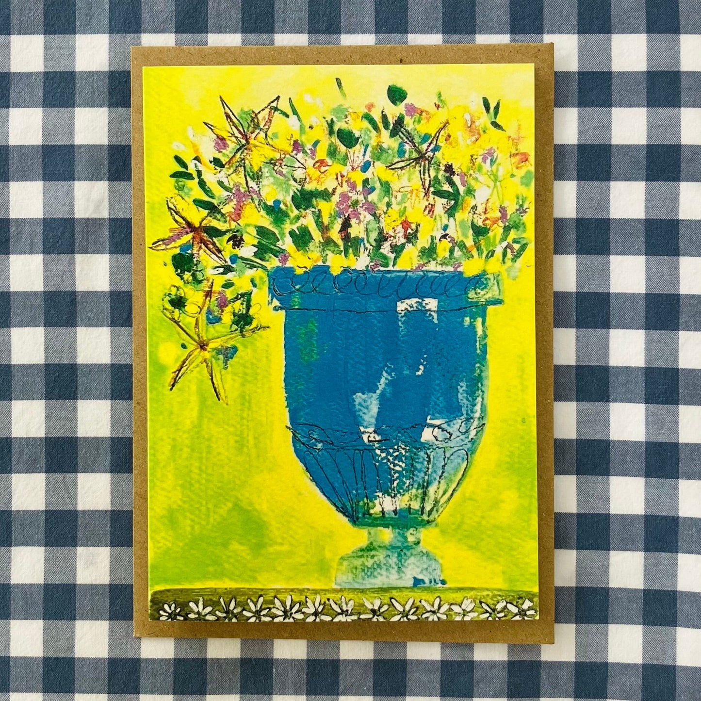 'Green and Blue' Greeting Card