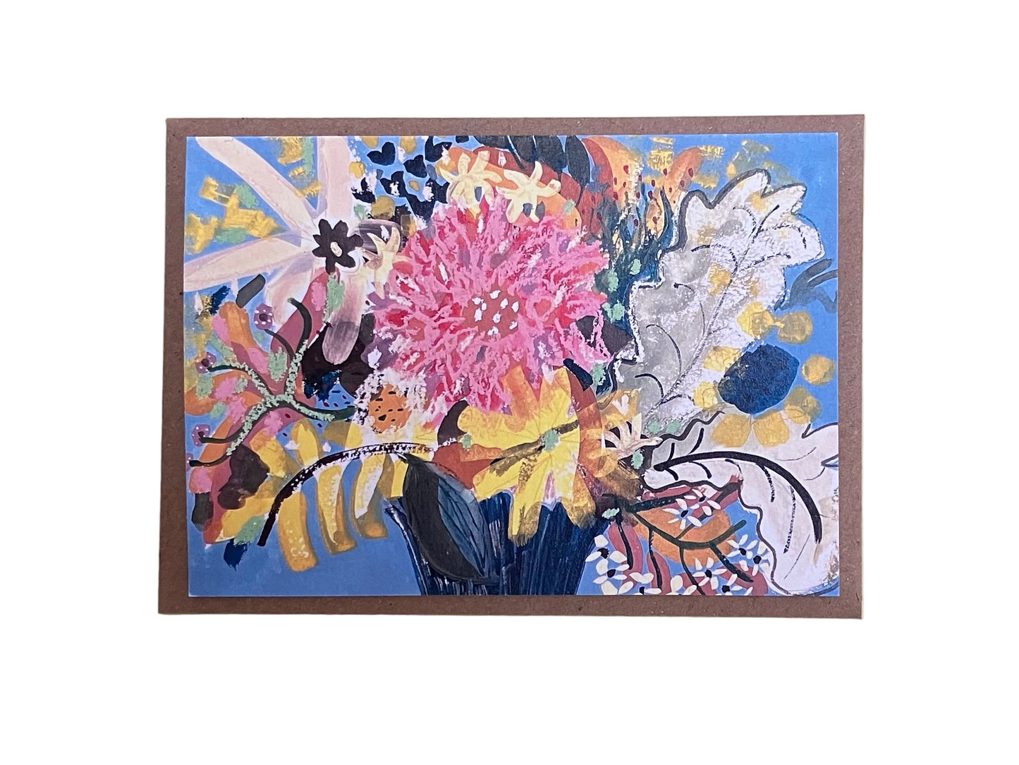 'Pink Dahlia' Greeting Card