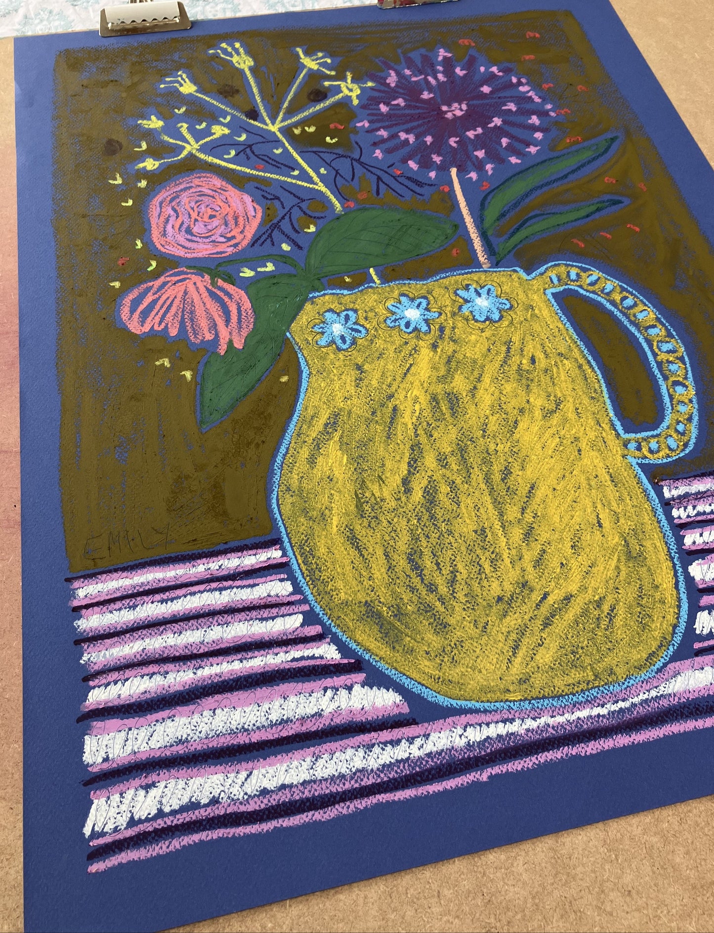 Yellow Jug - 81cm x 66cm Framed.