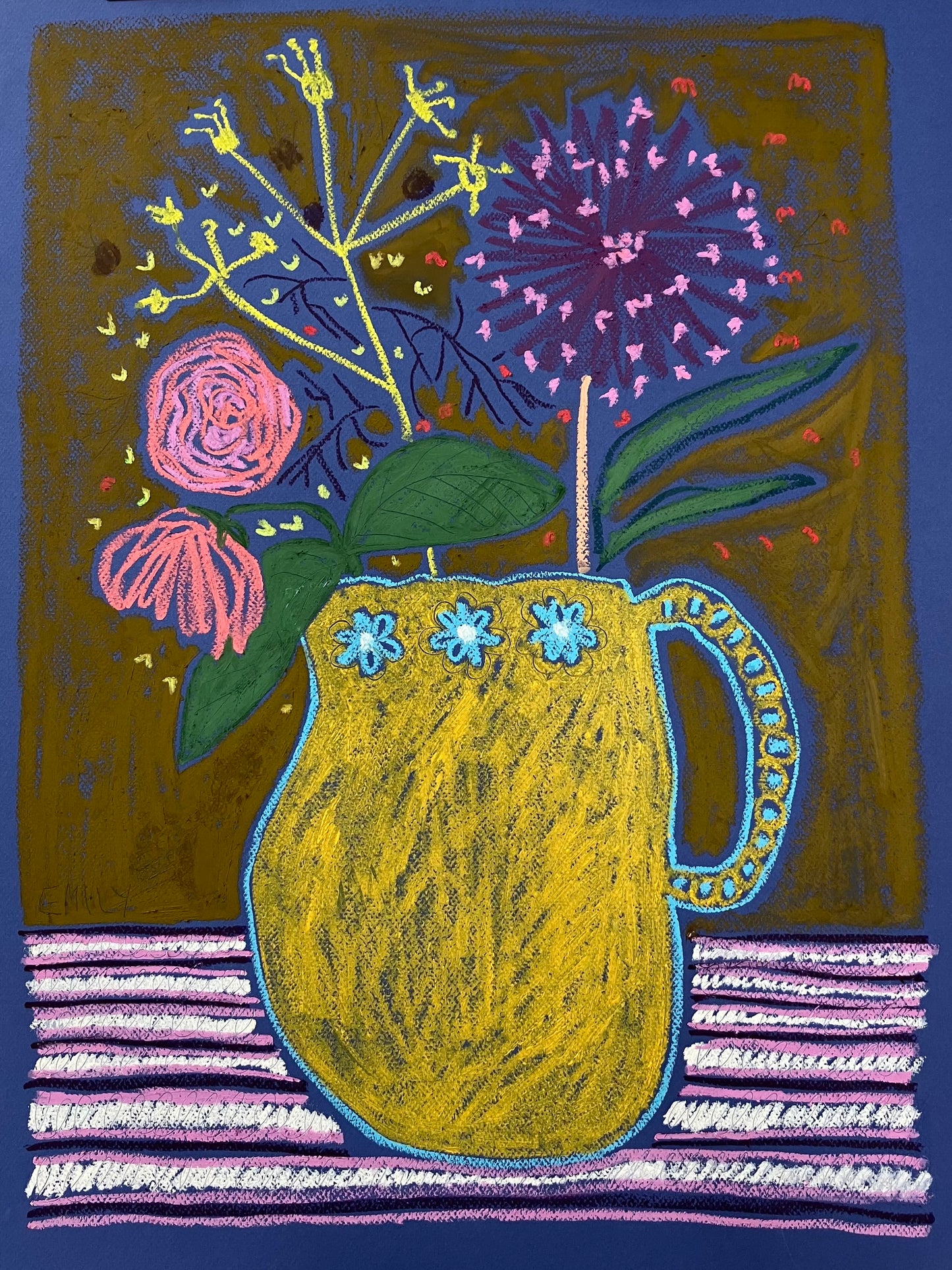 Yellow Jug - 81cm x 66cm Framed.