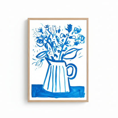 Cerulean Blue Roses I - A3