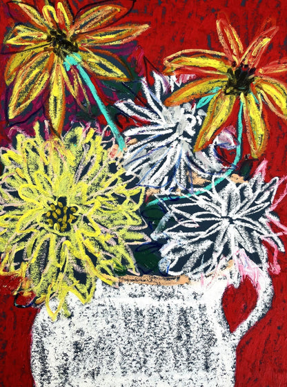 X1 A6 Card - Dahlia Design