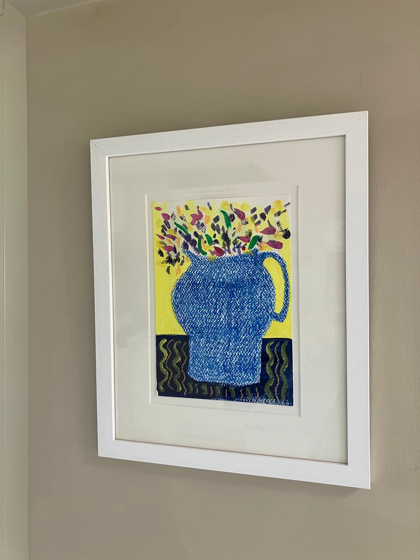 Forwards - 36cm x 29cm. Framed