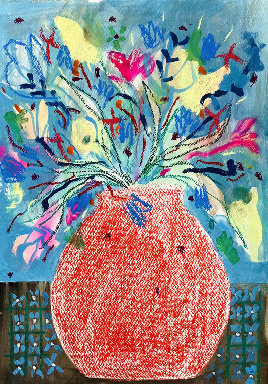 Looking - 54cm x 42cm. Framed