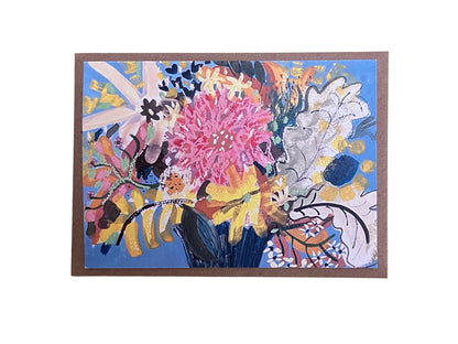 'Pink Dahlia' Greetings Card