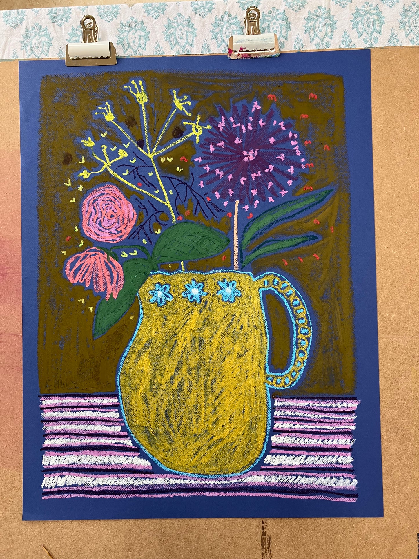 Yellow Jug - 81cm x 66cm Framed.