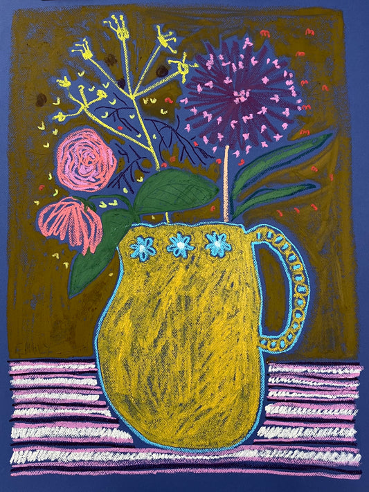 Yellow Jug - 81cm x 66cm Framed.